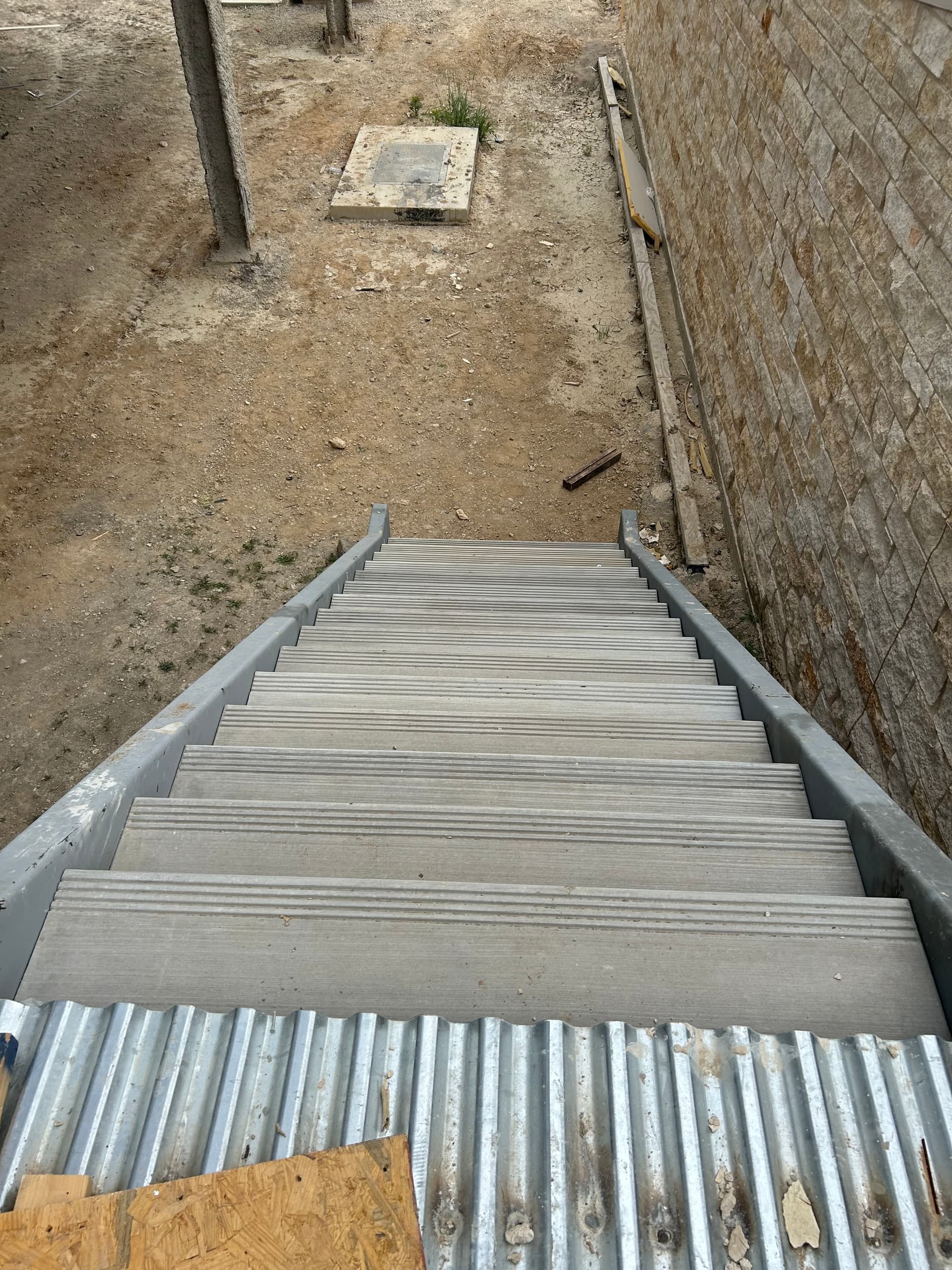 Office building stair treads