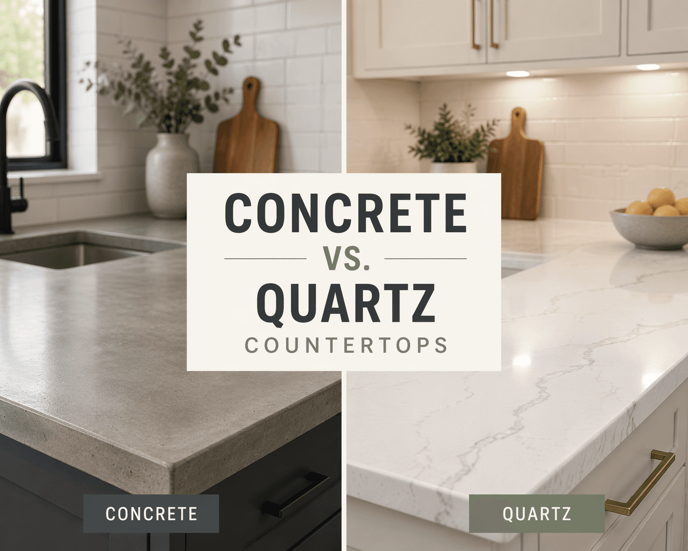 Concrete vs Quartz Countertops: Which Is Better?