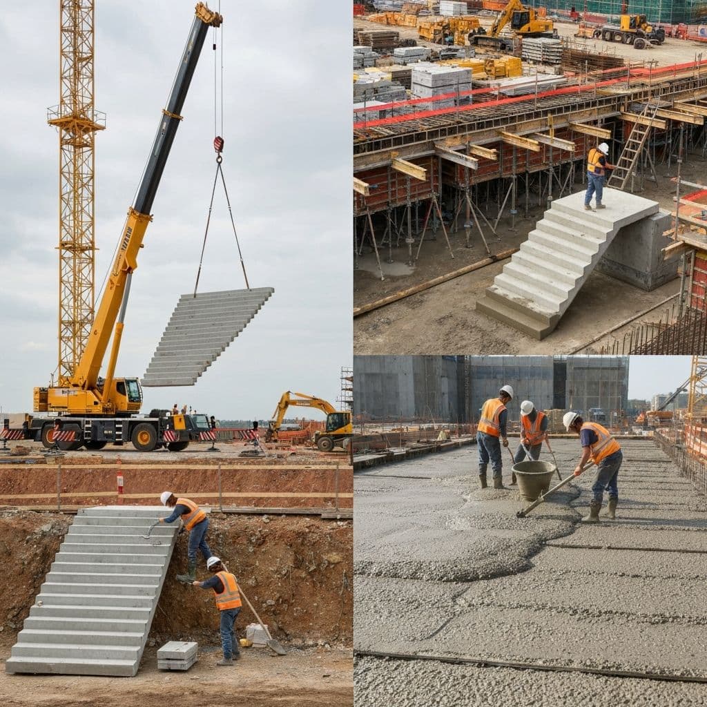 The Advantages of Using Precast Concrete Stair Treads Over Traditional Poured-in-Place Concrete